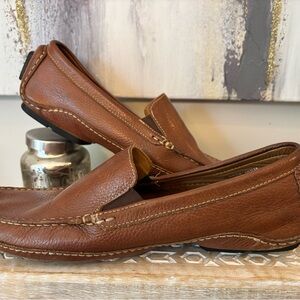 Mercanti Fiorentini | Tan Leather Slip-On Loafers